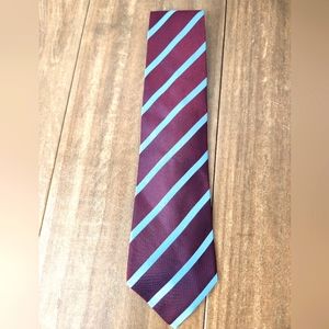 Platinum Red Blue Tie